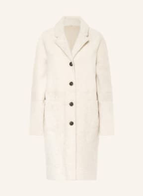 BENEDETTA NOVI Lambskin coat SERENA reversible, Color: CREAM (Image 1)