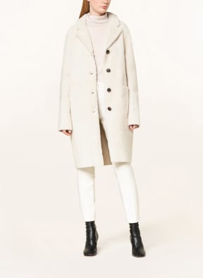 BENEDETTA NOVI Lambskin coat SERENA reversible, Color: CREAM (Image 1)