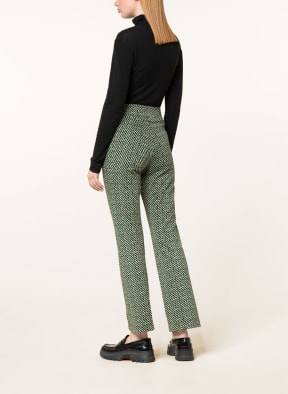 CAMBIO Trousers RANEE , Color: GREEN/ BLACK/ CREAM (Image 1)