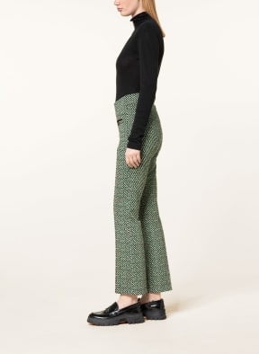 CAMBIO Trousers RANEE , Color: GREEN/ BLACK/ CREAM (Image 1)
