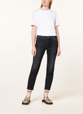 CAMBIO 7/8 jeans PIPER with sequins, Color: 5220 modern authentic black (Image 1)