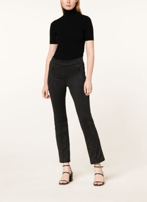 CAMBIO Trousers RANEE with glitter thread , Color: BLACK (Image 1)