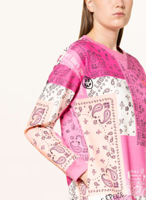 FrogBox Sweatkleid, Farbe: PINK/ HELLORANGE/ WEISS (Bild 1)