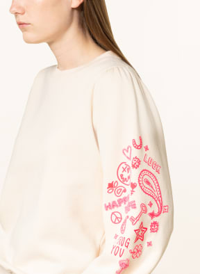 FrogBox Sweatshirt with decorative gems, Color: CREAM (Image 1)