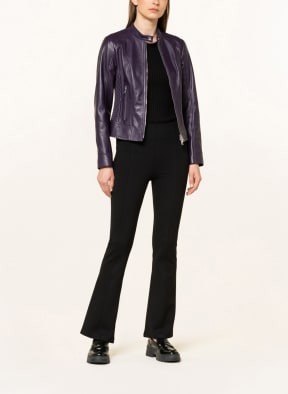 BOSS Lederjacke SAMOKA, Farbe: DUNKELLILA (Bild 1)