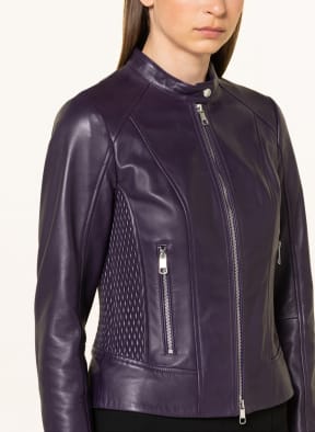 BOSS Lederjacke SAMOKA, Farbe: DUNKELLILA (Bild 1)