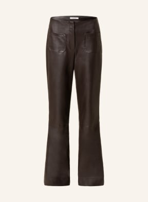 DOROTHEE SCHUMACHER Hose in Lederoptik , Farbe: DUNKELBRAUN (Bild 1)
