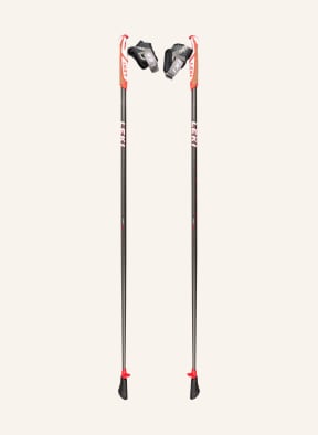 LEKI Nordic trekking poles FLASH CARBON, Color: DARK GRAY/ RED (Image 1)