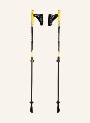 LEKI Nordic walking sticks SPIN SHARK SL, Color: BLACK/ NEON YELLOW/ WHITE (Image 1)