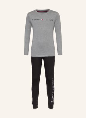 TOMMY HILFIGER Schlafanzug , Farbe: GRAU/ SCHWARZ (Bild 1)