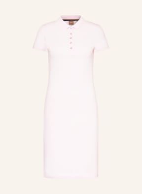 BOSS Piqué polo dress EPALLA, Color: LIGHT PINK (Image 1)