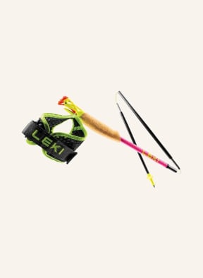 LEKI Trekking poles ULTRATRAIL FX.ONE SUPERLITE, Color: NEON PINK (Image 1)