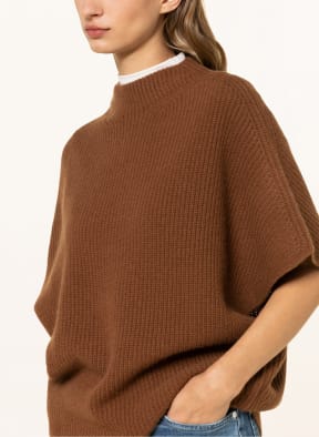 darling harbour Short sleeve sweater with cashmere , Color: COGNAC (Image 1)