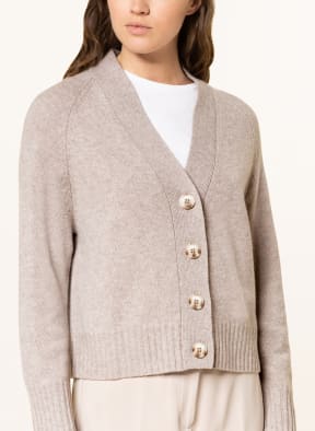 darling harbour Cardigan with cashmere , Color: BEIGE (Image 1)