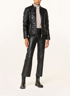 MILESTONE Leather jacket SINA , Color: BLACK (Image 1)