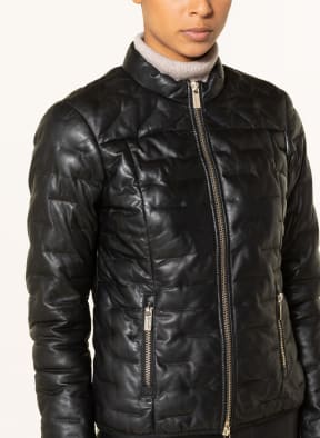 MILESTONE Leather jacket SINA , Color: BLACK (Image 1)