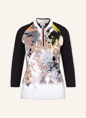 SPORTALM Shirt mit 3/4-Arm, Farbe: SCHWARZ/ WEISS/ GELB (Bild 1)