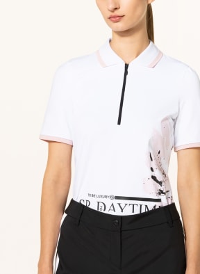 SPORTALM Funktions-Poloshirt, Farbe: WEISS/ SCHWARZ/ ROSÉ (Bild 1)