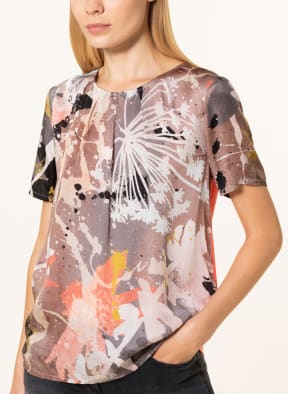SPORTALM Blusenshirt im Materialmix , Farbe: LACHS/ SCHWARZ/ ROSÉ (Bild 1)