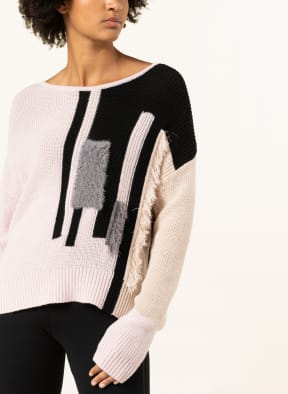 SPORTALM Pullover, Farbe: SCHWARZ/ HELLROSA/ GRAU (Bild 1)