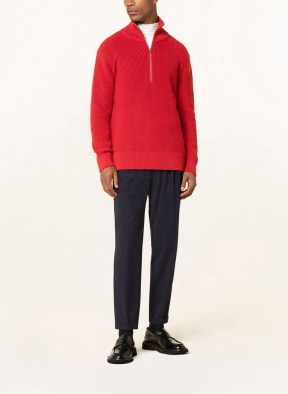 CLOSED Half-zip sweater , Color: DARK RED (Image 1)