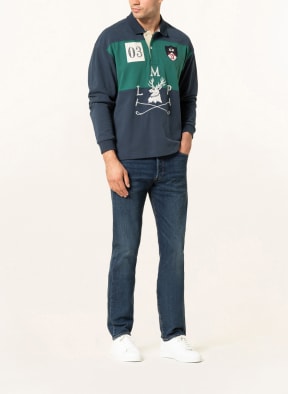 LA MARTINA Rugby shirt , Color: DARK BLUE/ GREEN (Image 1)