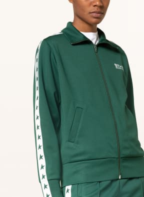 GOLDEN GOOSE Training jacket DENISE with tuxedo stripe, Color: GREEN (Image 1)