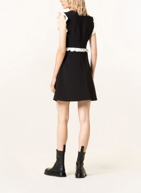 RED VALENTINO Kleid mit Rüschen, Farbe: SCHWARZ/ WEISS (Bild 1)