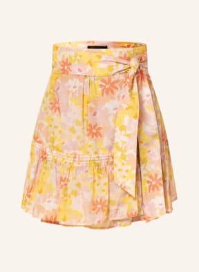 Magali Pascal Wrap skirt MAGGIE with silk, Color: DARK YELLOW/ ROSE/ LIGHT ORANGE (Image 1)