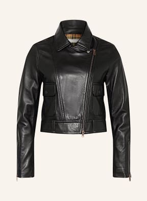 SEE BY CHLOÉ Lederjacke im Materialmix , Farbe: SCHWARZ (Bild 1)