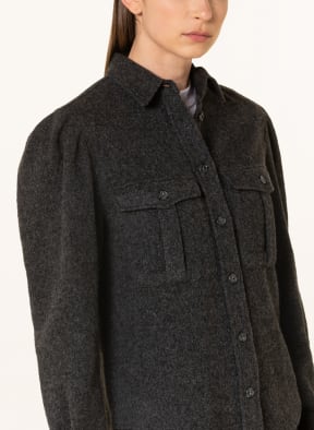 ISABEL MARANT ÉTOILE Overshirt FLORRIE, Farbe: DUNKELGRAU (Bild 1)