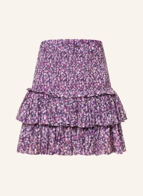 ISABEL MARANT ÉTOILE Rock NAOMI mit Volants, Farbe: LILA/ FUCHSIA/ WEISS (Bild 1)