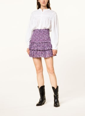 ISABEL MARANT ÉTOILE Rock NAOMI mit Volants, Farbe: LILA/ FUCHSIA/ WEISS (Bild 1)