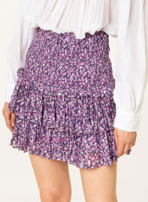 ISABEL MARANT ÉTOILE Rock NAOMI mit Volants, Farbe: LILA/ FUCHSIA/ WEISS (Bild 1)