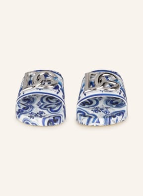 DOLCE & GABBANA Slides, Color: WHITE/ BLUE (Image 1)