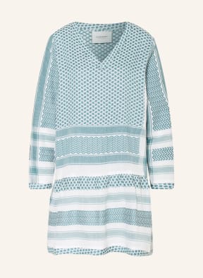 SUMMERY COPENHAGEN Kleid , Farbe: PETROL/ WEISS (Bild 1)