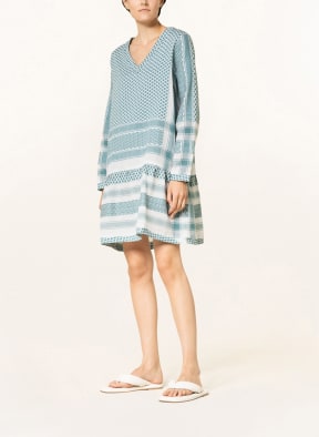 SUMMERY COPENHAGEN Kleid , Farbe: PETROL/ WEISS (Bild 1)