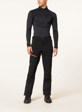 ziener Softshell ski pants NARAK, Color: BLACK/ ORANGE (Image 1)