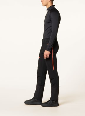 ziener Softshell ski pants NARAK, Color: BLACK/ ORANGE (Image 1)