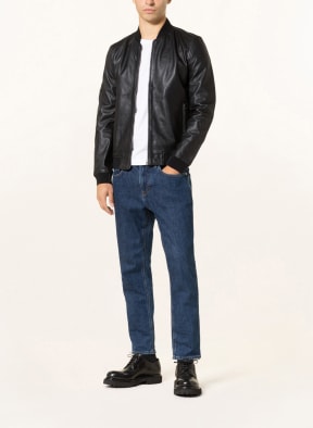 goosecraft Leather blouson ZACH, Color: BLACK (Image 1)
