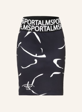 SPORTALM Jersey skirt, Color: DARK BLUE/ WHITE (Image 1)