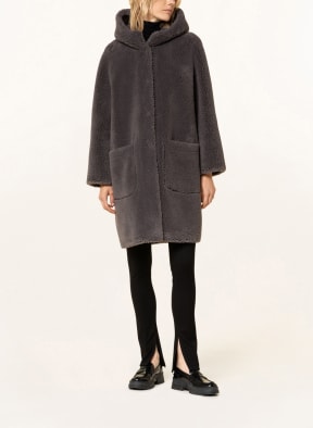 STUDIO AR Teddyfell-Parka AISHA, Farbe: GRAU (Bild 1)