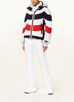 LUHTA Ski jacket HALLELA, Color: WHITE/ BLACK/ RED (Image 1)