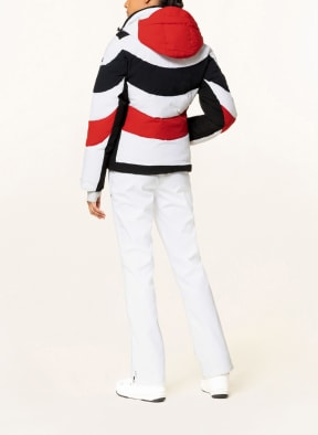 LUHTA Ski jacket HALLELA, Color: WHITE/ BLACK/ RED (Image 1)