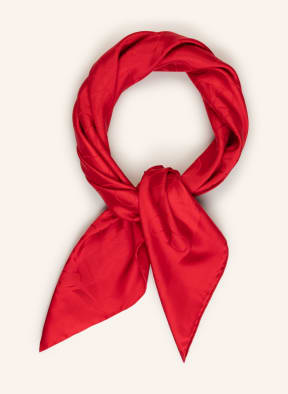 VALENTINO GARAVANI Silk scarf VLOGO, Color: RED (Image 1)