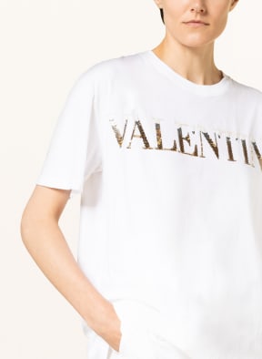 VALENTINO T-shirt with sequins, Color: WHITE (Image 1)