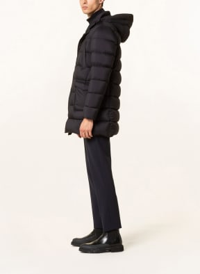 HERNO Down jacket with removable hood, Color: DARK BLUE (Image 1)