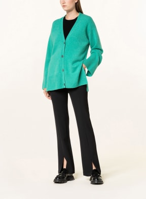 (THE MERCER) N.Y. Oversized cardigan made of cashmere, Color: GREEN (Image 1)