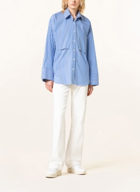 van Laack Shirt blouse LEVKE, Color: LIGHT BLUE/ WHITE (Image 1)