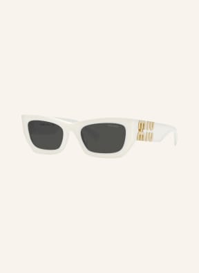 MIU MIU Sonnenbrille MU09WS in 1425s0 - weiss/ dunkelgrau